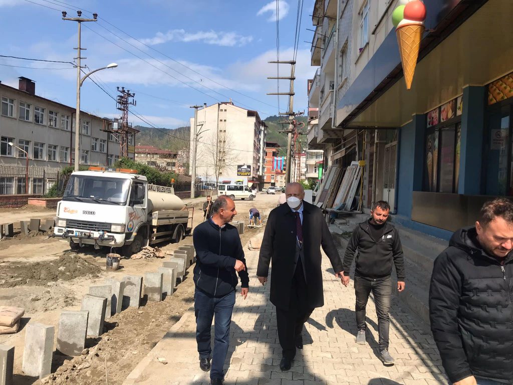 eski surmene yolu yenileniyor 2
