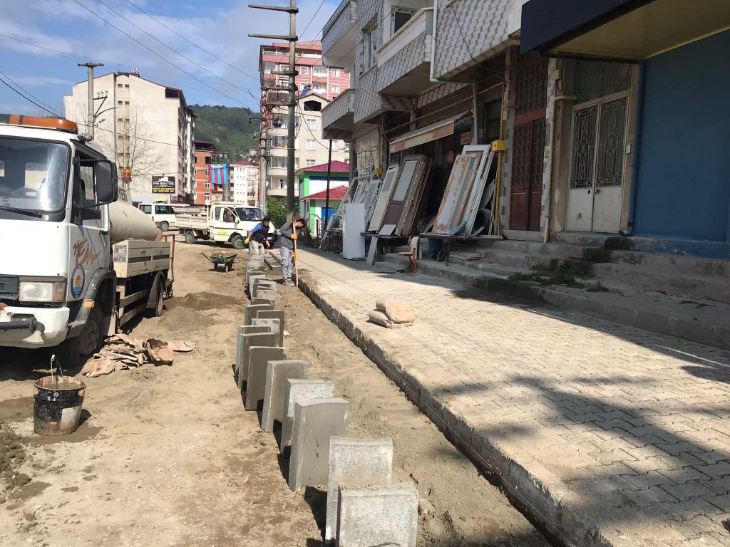 eski surmene yolu yenileniyor 5